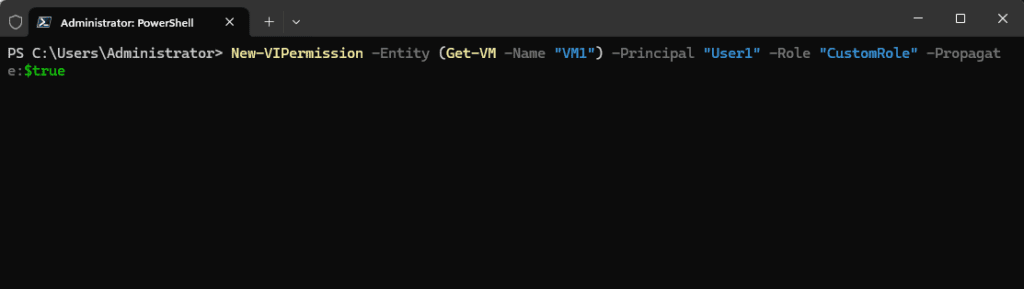 adding permissions using powercli new-vipermission cmdlet