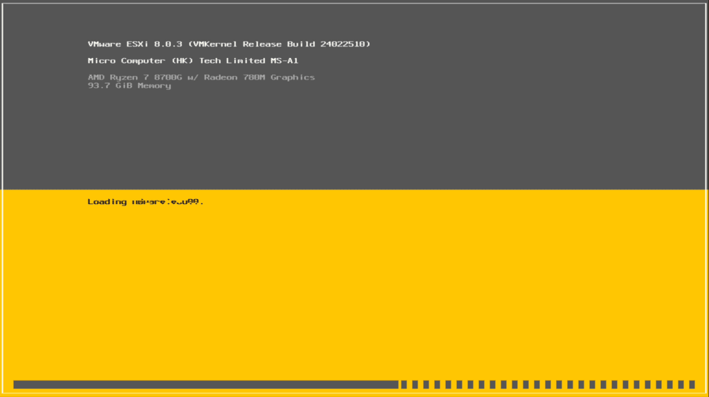 loading vmware esxi on the minisforum ms-a1 mini pc